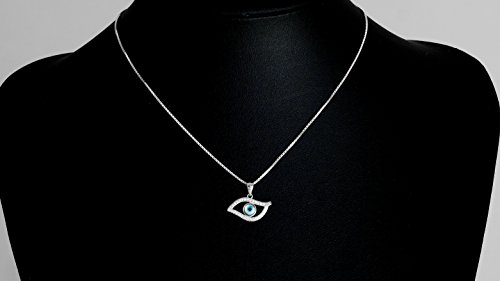 18k Gold / Silber Plattiert Einfache Böse Auge Türkis Kreuz Anhänger Choker  Halskette Einfache winzige Halskette für Frauen Mädchen