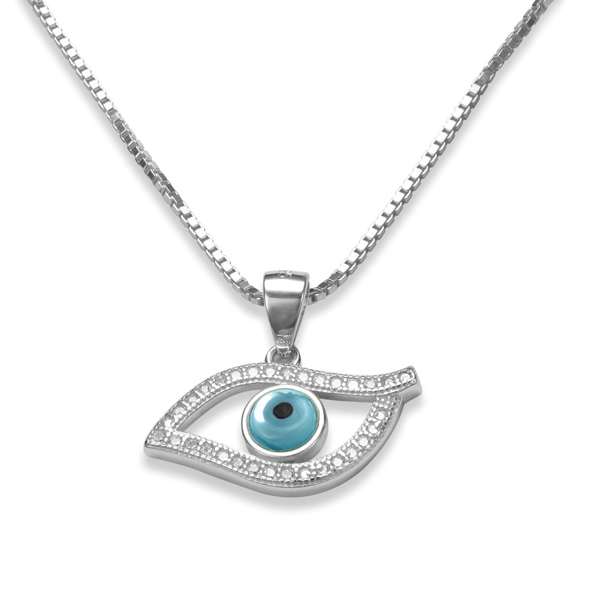 925 Sterling Silber Halskette Böses Auge – Dein Schmuck